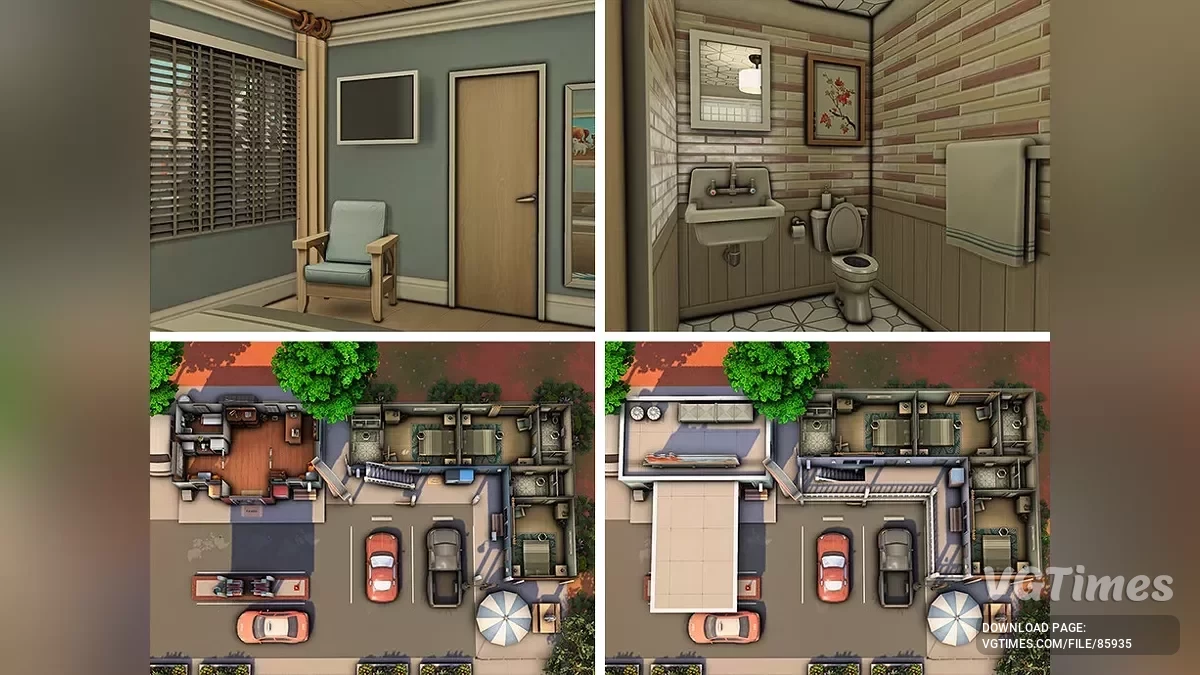 The Sims 4 — Мотель и автозаправка «Red Rock»