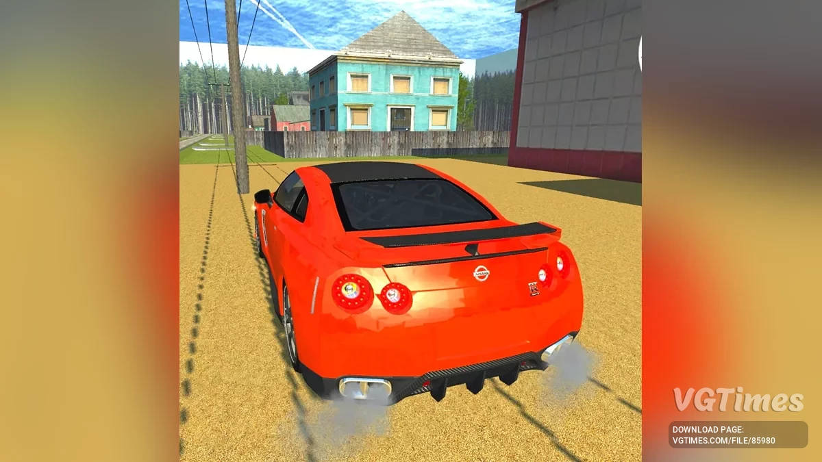 Simple Car Crash Physics Sim — Nissan GTR R-35 pack