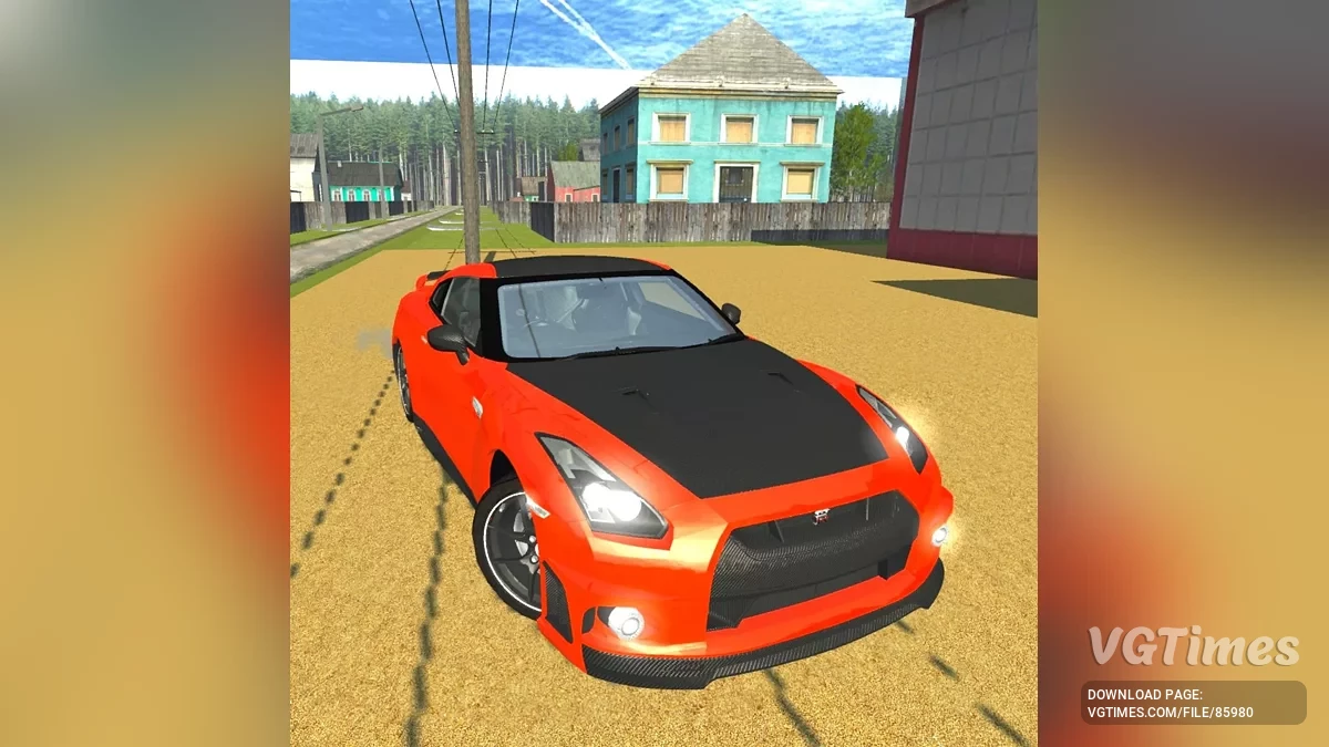 Simple Car Crash Physics Sim — Nissan GTR R-35 pack
