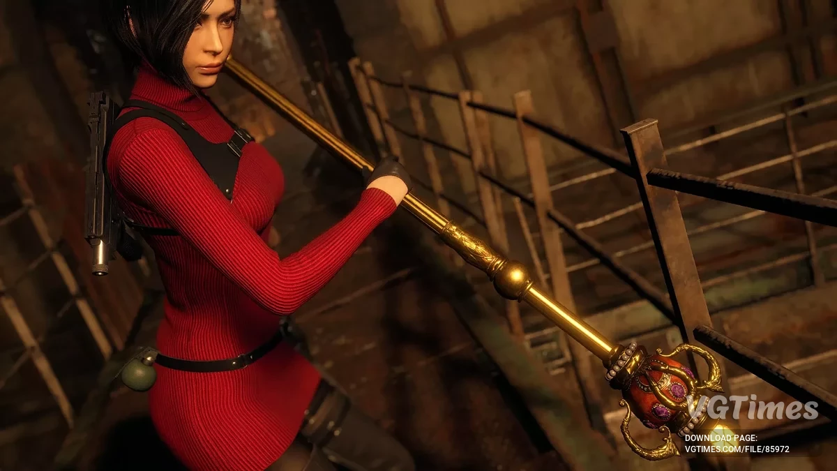 Resident Evil 4 Remake (2023) — Пак мечей на замену ножа + посохи, вилы и прочее