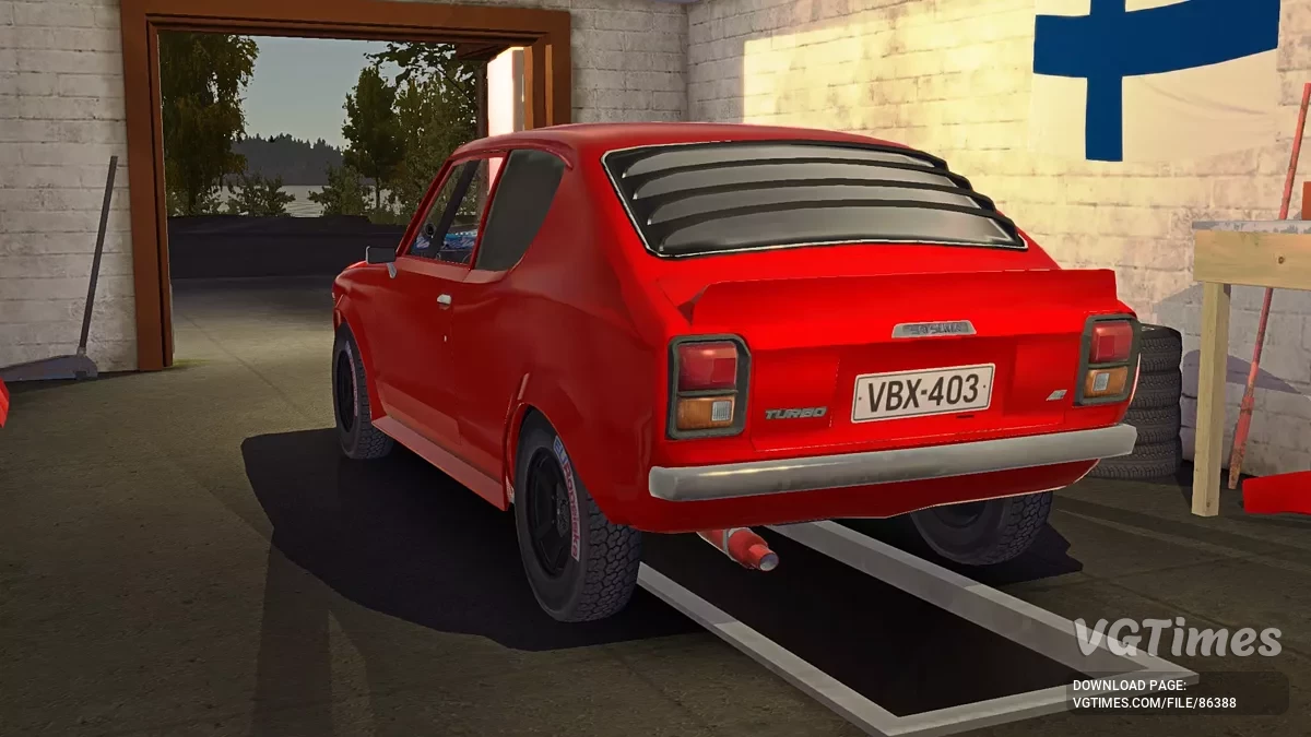 My Summer Car — Раллийная Сатсума красного цвета
