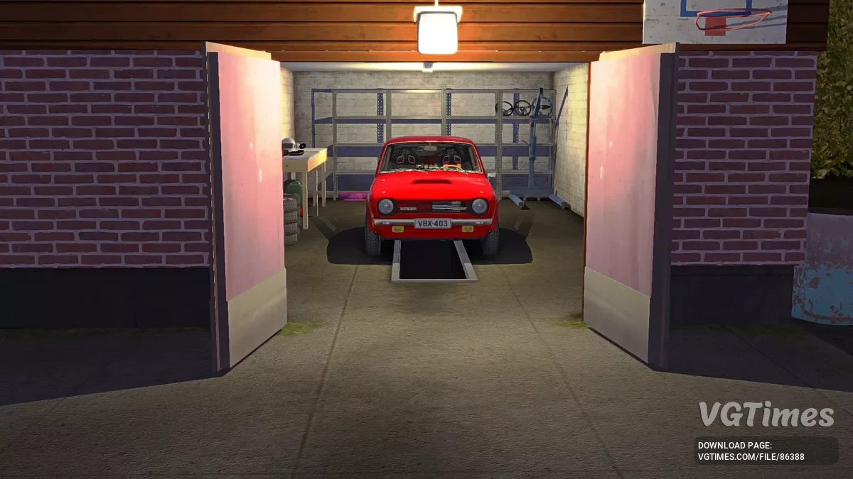My Summer Car — Раллийная Сатсума красного цвета