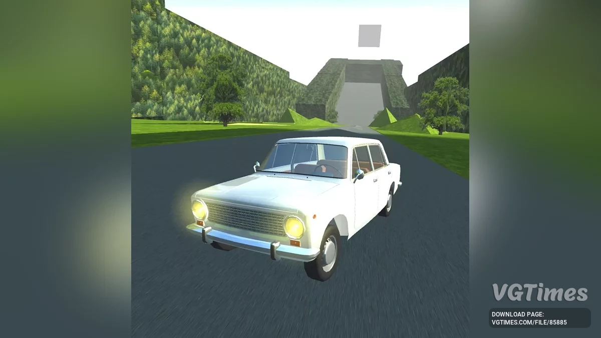 Simple Car Crash Physics Sim — Спуск без тормозов