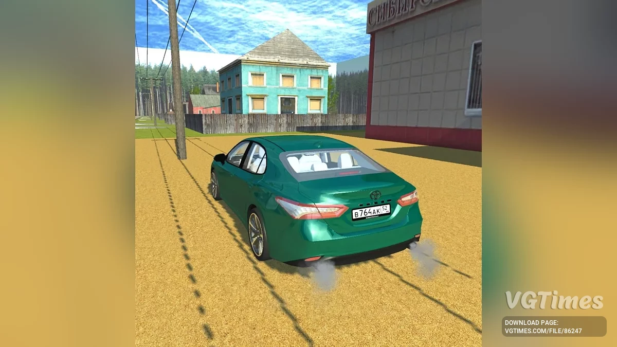 Simple Car Crash Physics Sim — Toyota Camry XV70