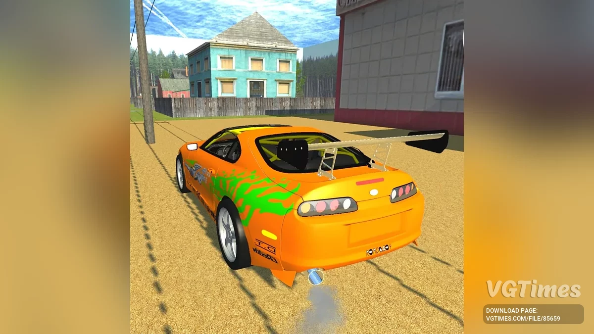 Simple Car Crash Physics Sim — Toyota Supra Mk-4 Brain