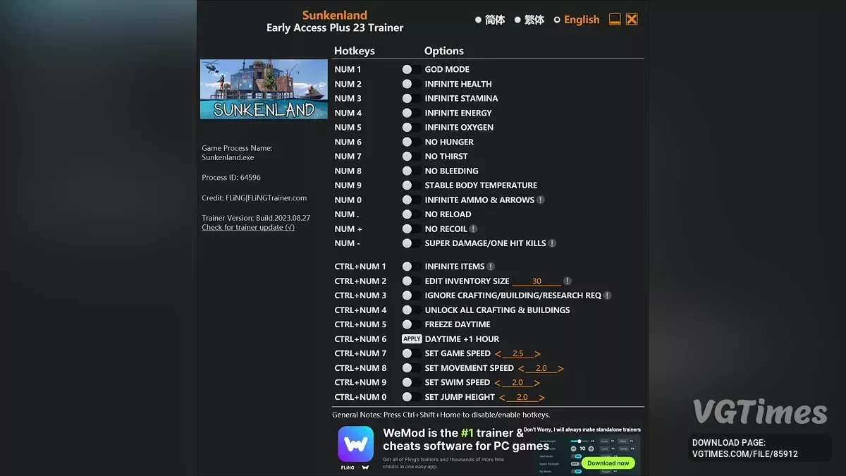 Sunkenland — Трейнер (+23) [EA: 09.08.2025]