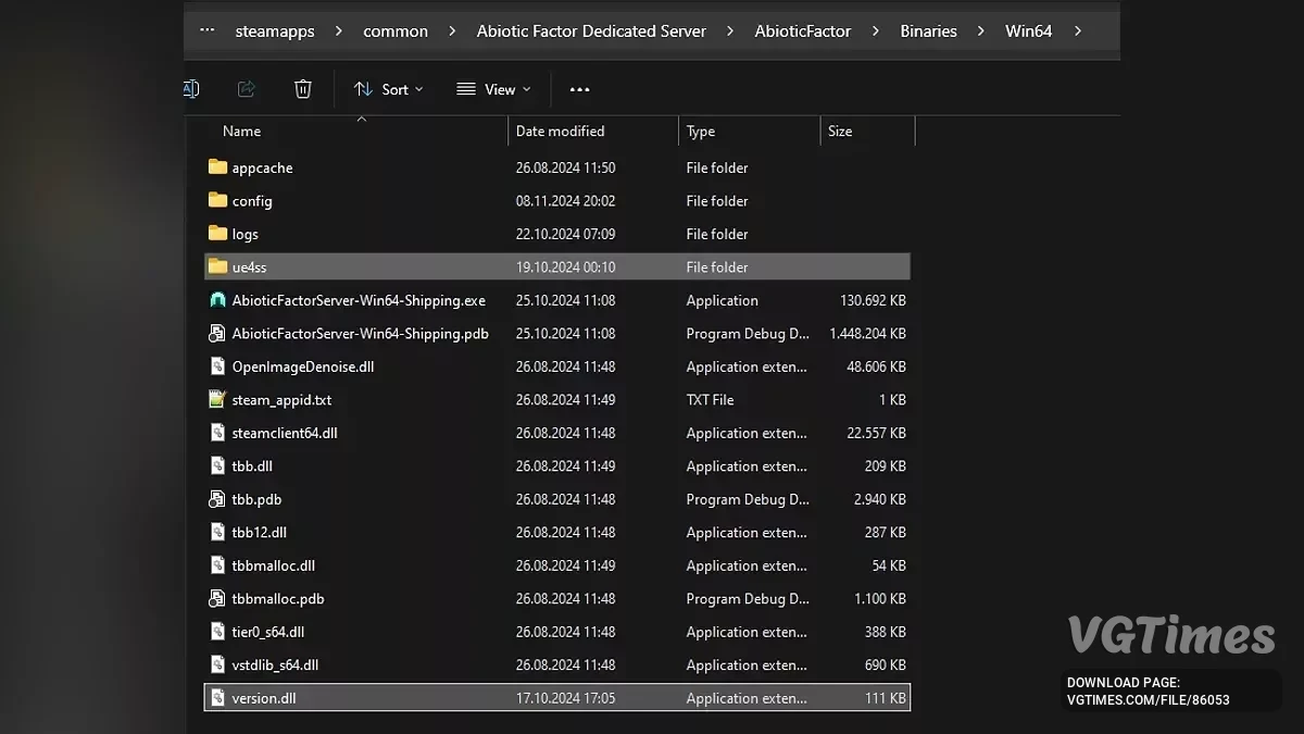 Abiotic Factor — UE4SS для работы модов
