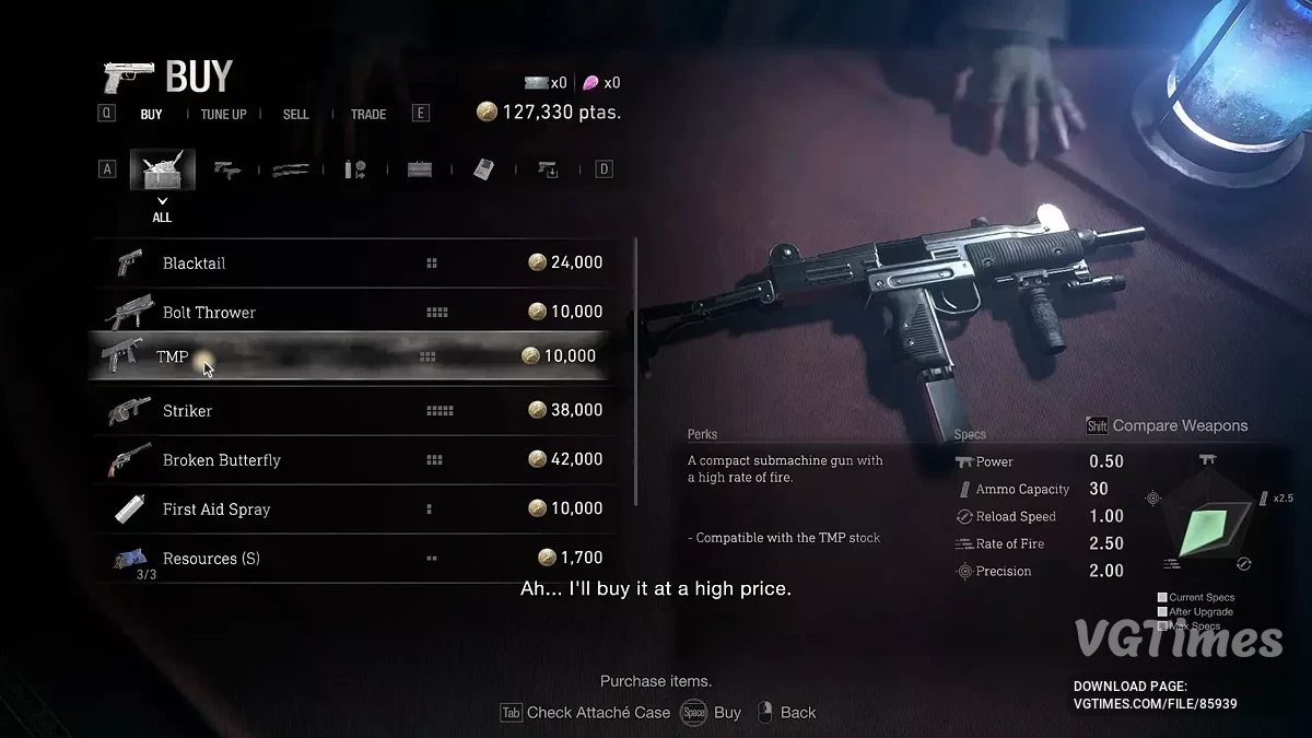 Resident Evil 4 Remake (2023) — УЗИ