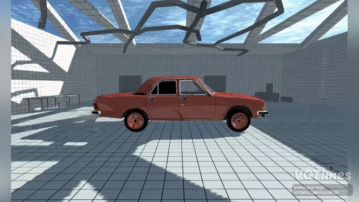 Simple Car Crash Physics Sim — Волга Газ 3102