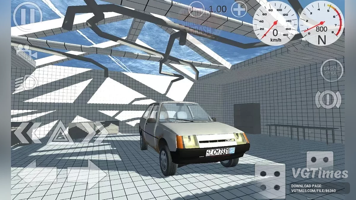 Simple Car Crash Physics Sim — ЗАЗ Таврия