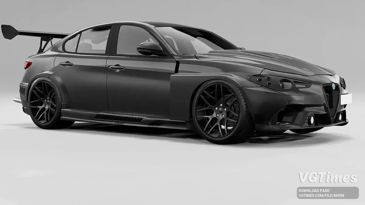BeamNG.drive — Alfa Romeo Giulia Revamp Carbon Pack v2.90 (0.36.x)