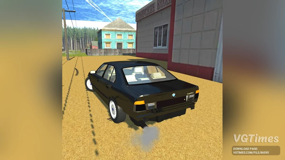 Simple Car Crash Physics Sim — BMW E34 из фильма "Жмурки"