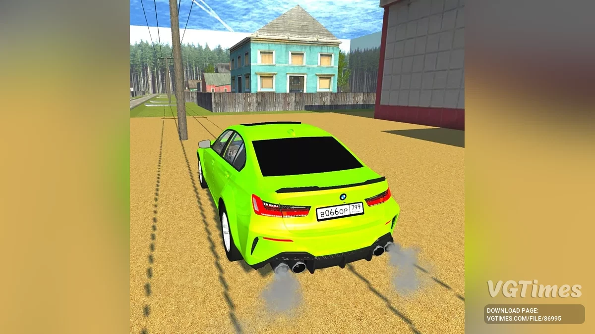 Simple Car Crash Physics Sim — BMW G20 330i Sport