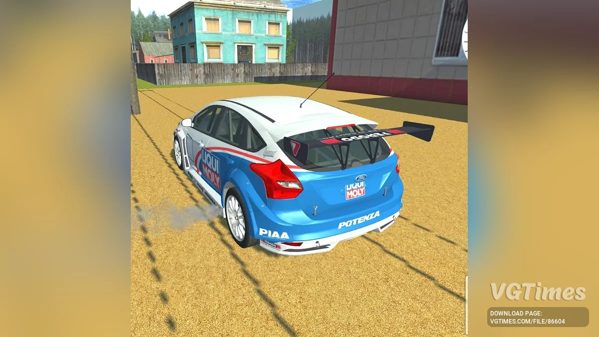 Simple Car Crash Physics Sim — Ford Focus ST Touring Car