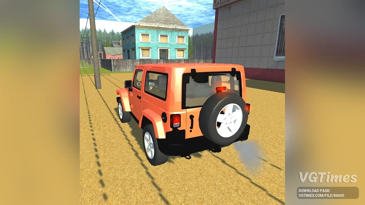 Simple Car Crash Physics Sim — Jeep Wrangler Rubicon
