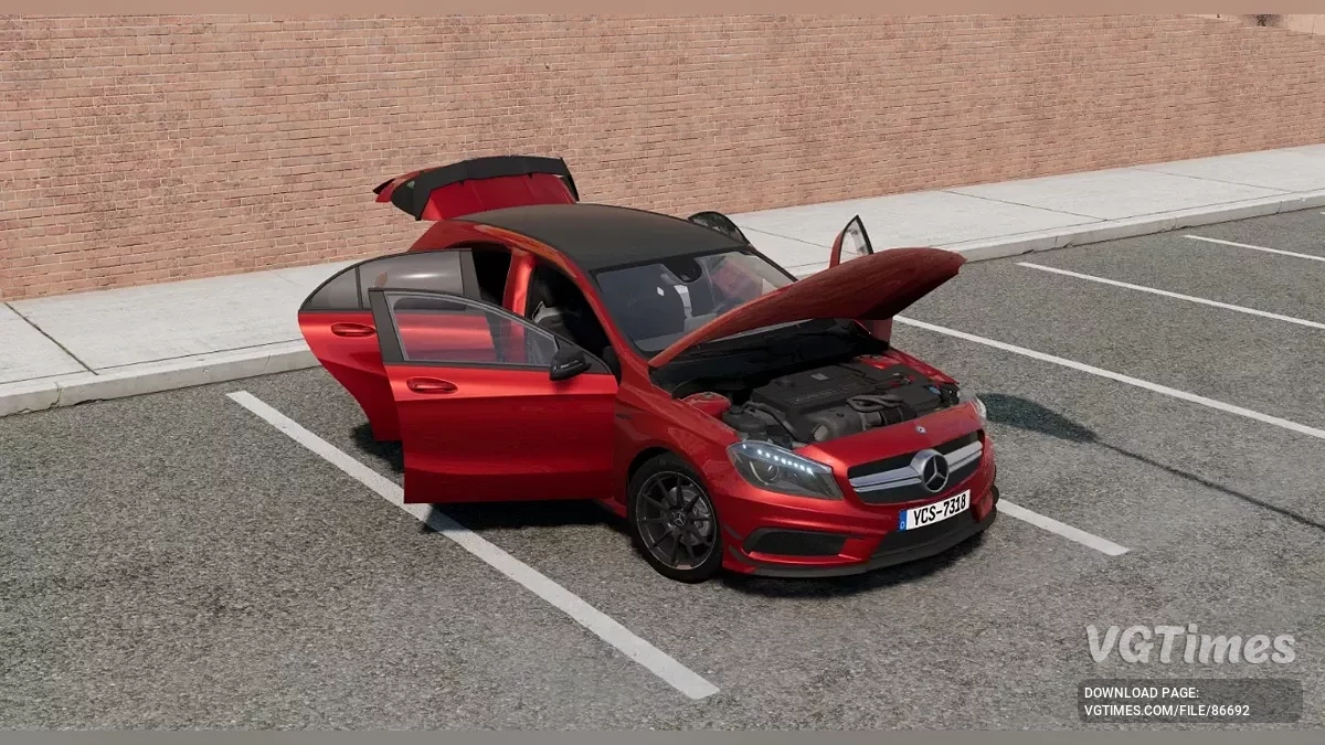 BeamNG.drive — Mercedes-Benz A45 AMG v2.14 (0.36.x)