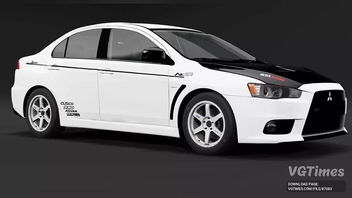 BeamNG.drive — Mitsubishi Lancer Evolution VIII and X v2.90 (0.36.x)