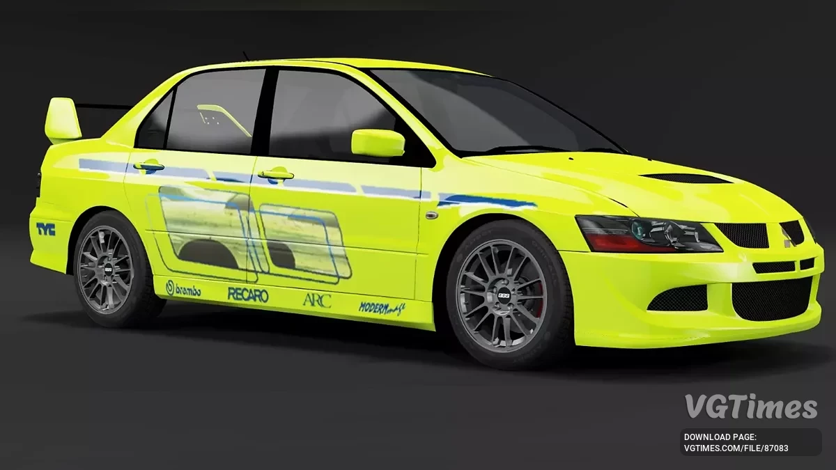BeamNG.drive — Mitsubishi Lancer Evolution VIII and X v2.90 (0.36.x)