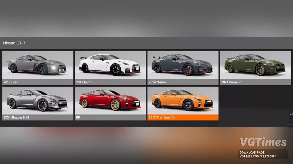 BeamNG.drive — Nissan GT-R R35 (PV) v1.0 (0.36.x)
