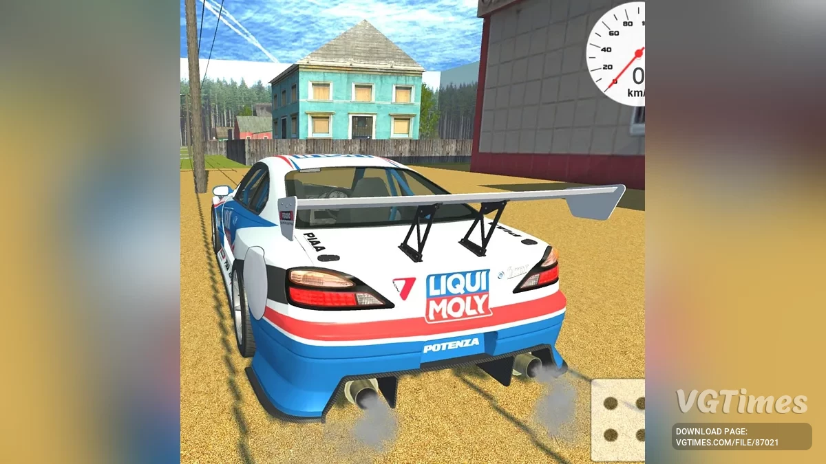 Simple Car Crash Physics Sim — Nissan Silvia S15 Drift Tuned
