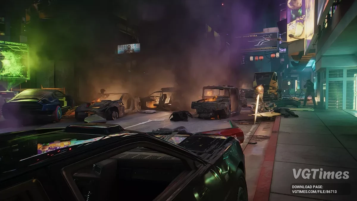 Cyberpunk 2077: Ultimate Edition — Переработанный дым от взорванных автомобилей