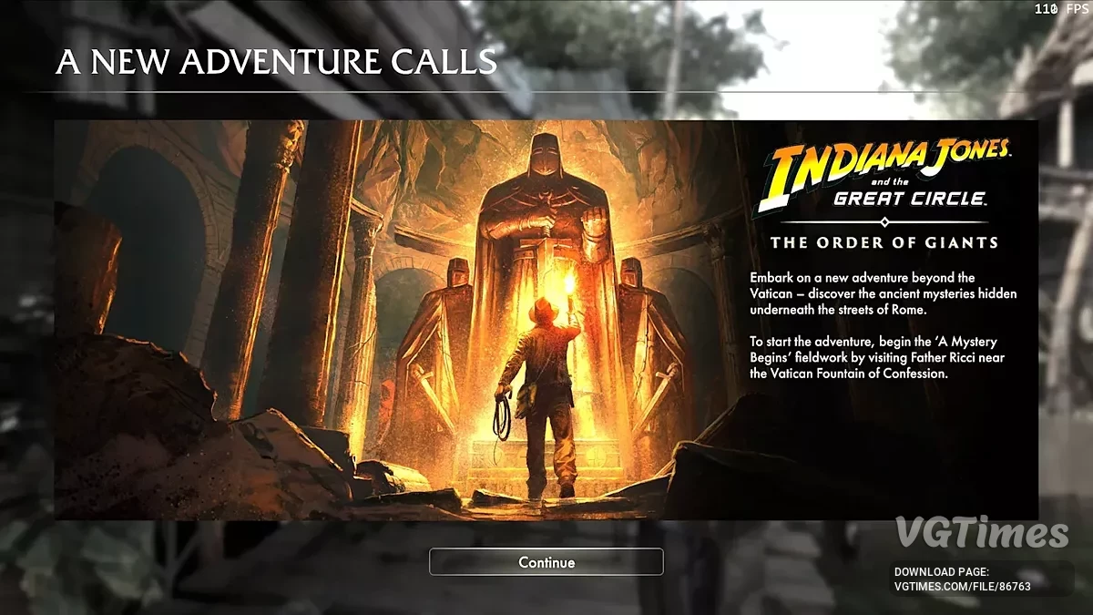 Indiana Jones and the Great Circle: The Order of Giants — Сохранение в Ватикане