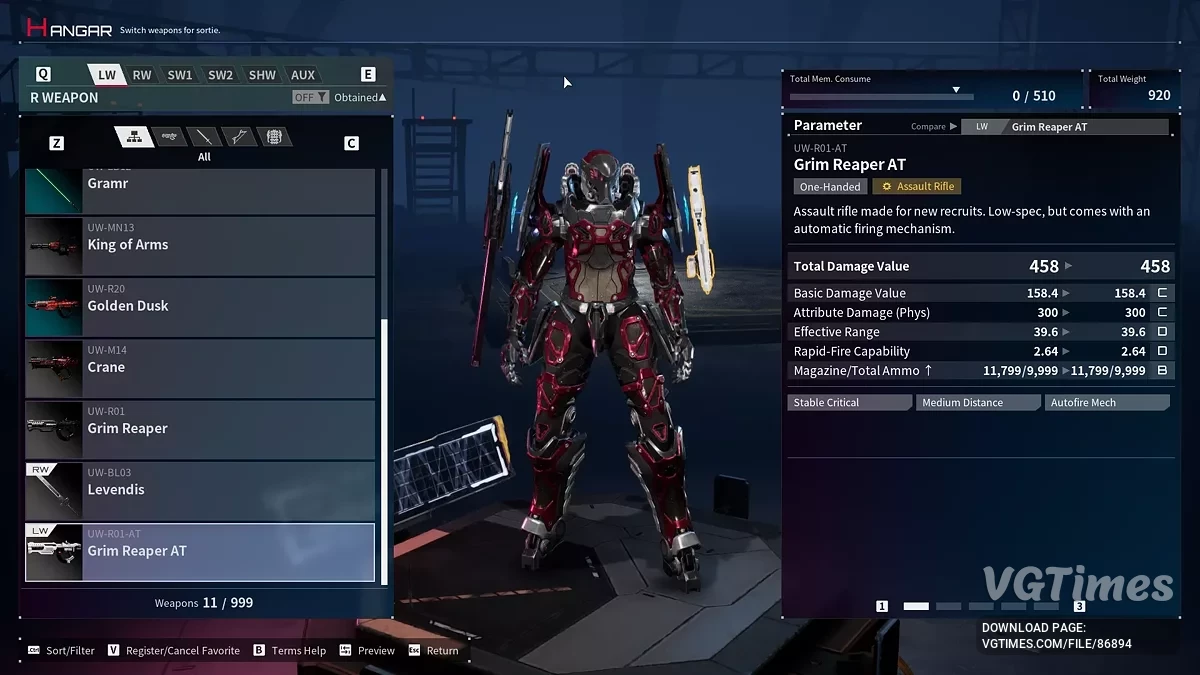 Daemon X Machina: Titanic Scion — Супер оружие