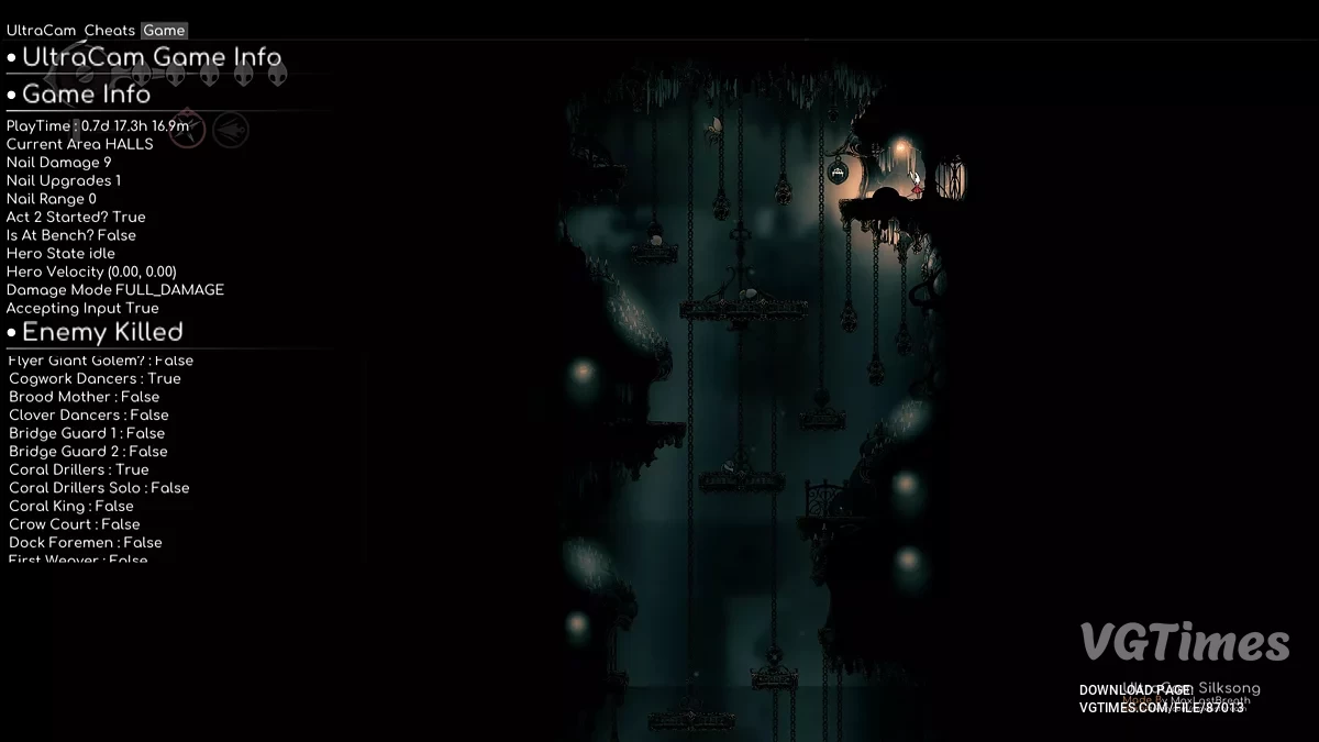 Hollow Knight: Silksong — Телепортация в любое место и свободная камера