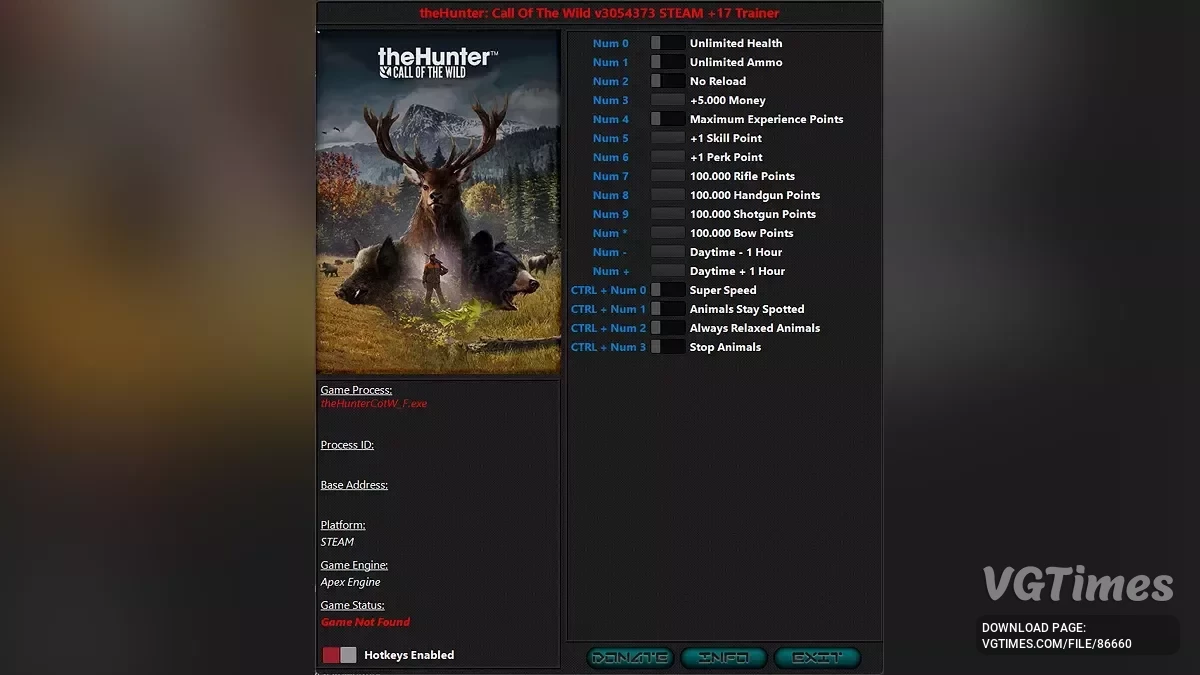 theHunter: Call of the Wild — Трейнер (+17) [2050156 - 3054373]