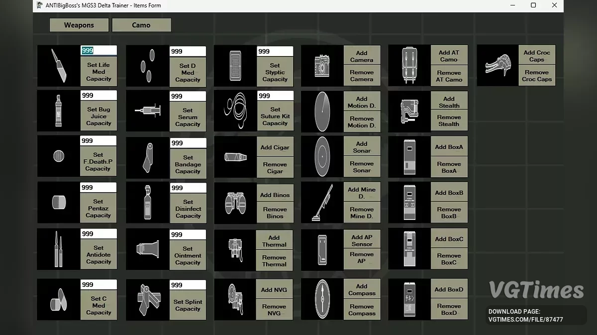 Metal Gear Solid Delta: Snake Eater — Трейнер (+3) [1.0.0.7]