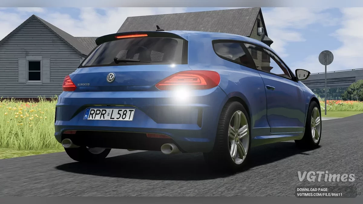BeamNG.drive — Volkswagen Scirocco 2008-2017 v2.0 (0.36.x)