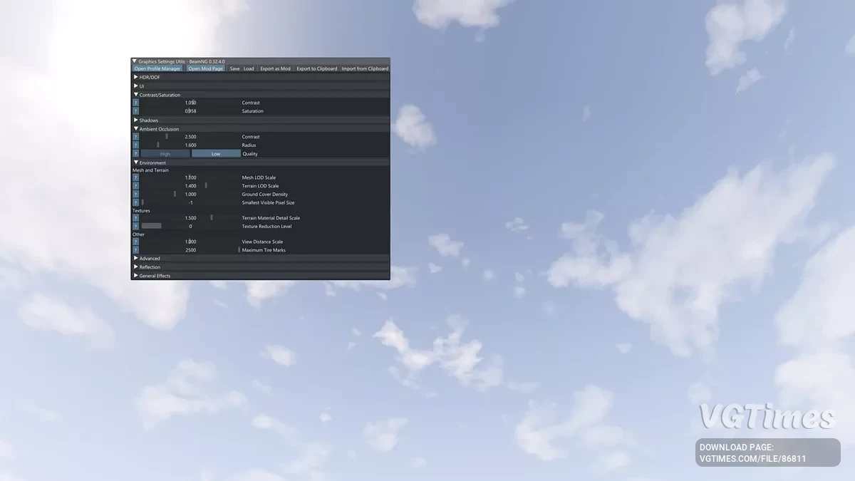 BeamNG.drive — Zeit's Graphics v17.3 (0.36.x)