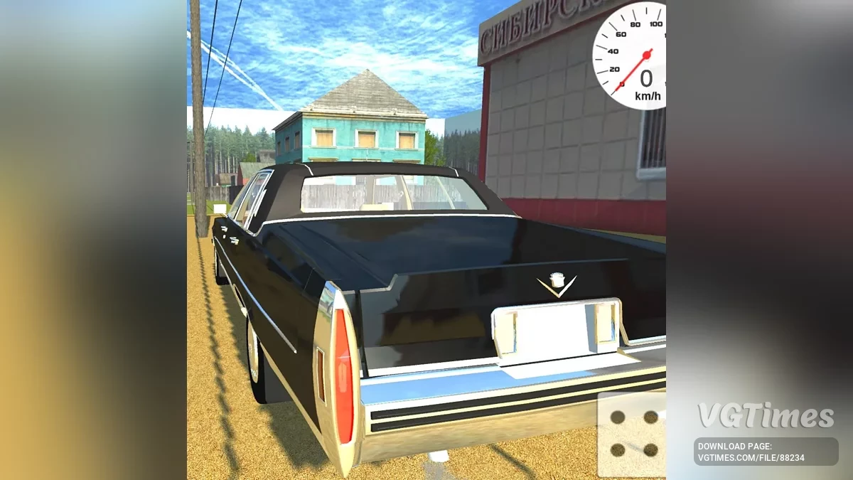 Simple Car Crash Physics Sim — Cadillac Fleetwood Brougham