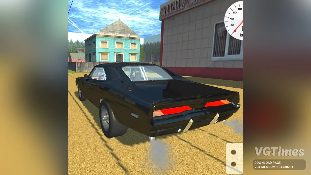 Simple Car Crash Physics Sim — Dodge Charger RT
