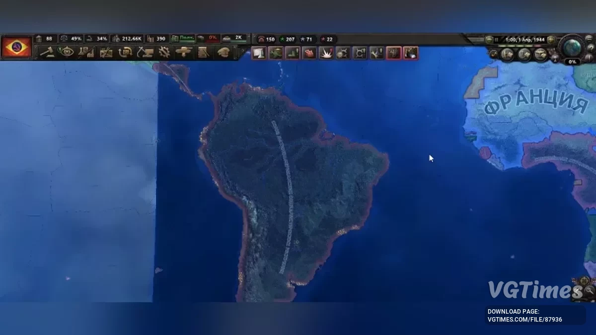 Hearts of Iron 4 — Бразилия [1.16.9]