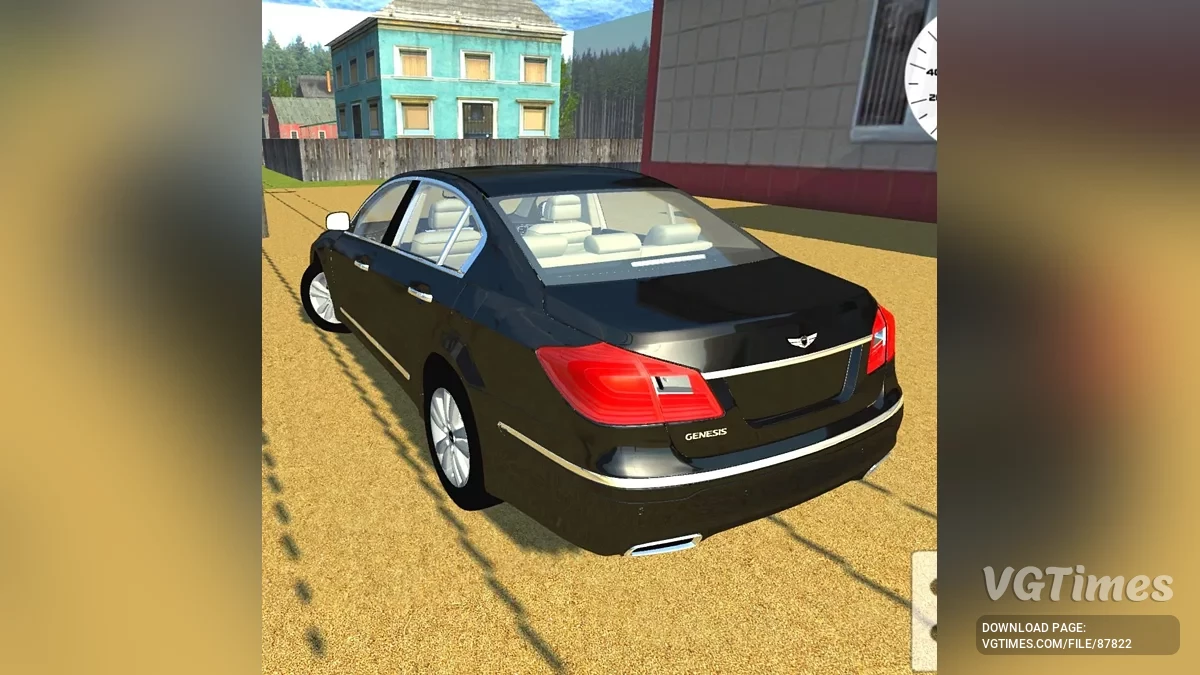Simple Car Crash Physics Sim — Hyundai Genesis