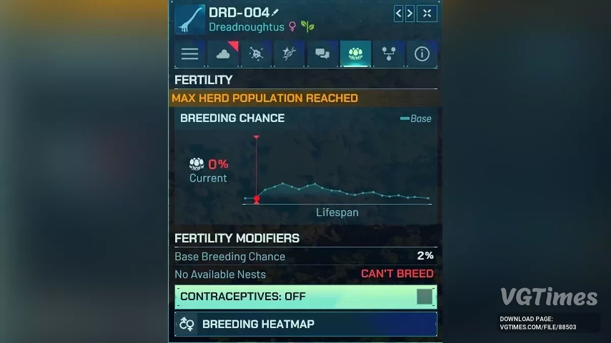 Jurassic World Evolution 3 — Контроль рождаемости