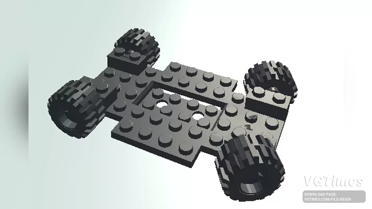 Not Simple Car Crash — База автомобиля Lego (фиксированные колеса)