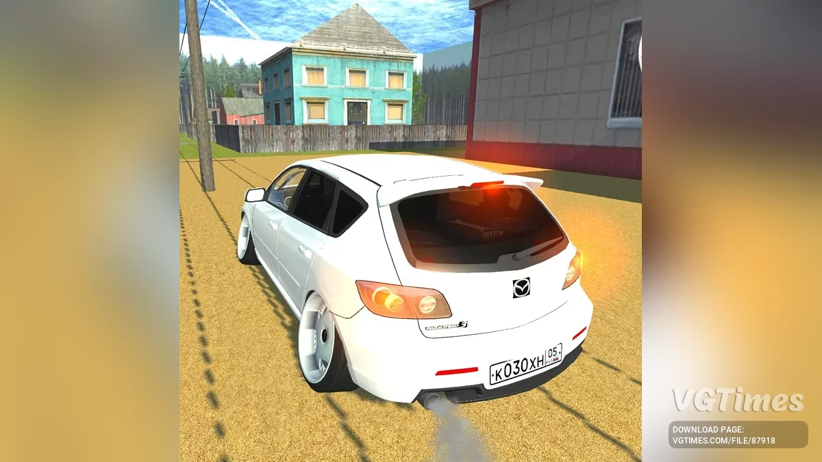 Simple Car Crash Physics Sim — Mazda Speed3 Street