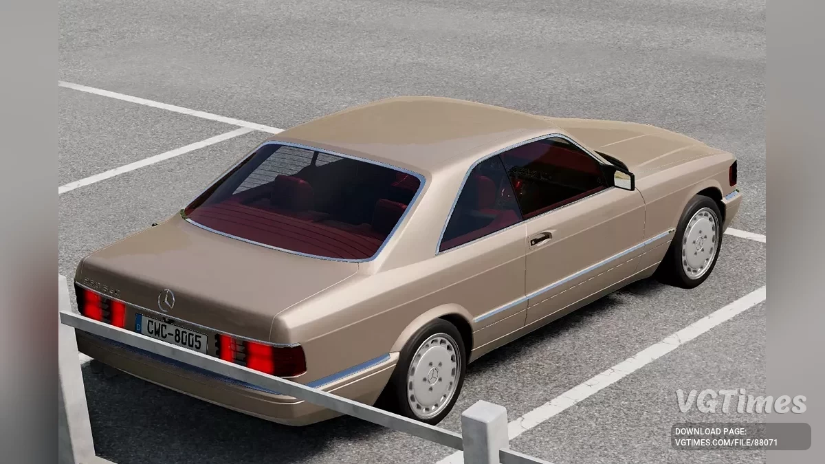 BeamNG.drive — Mercedes 560 sec v1.02 (0.37.x)