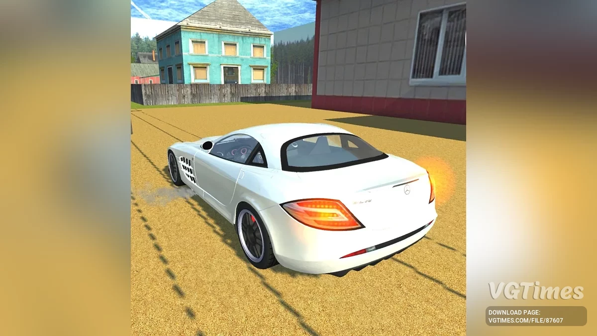Simple Car Crash Physics Sim — Mercedes 722 SLR