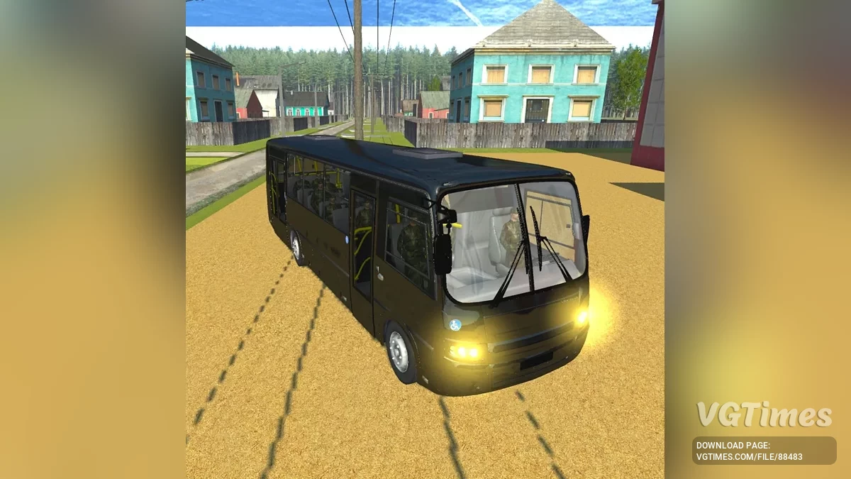 Simple Car Crash Physics Sim — PAZ-Vektor военный