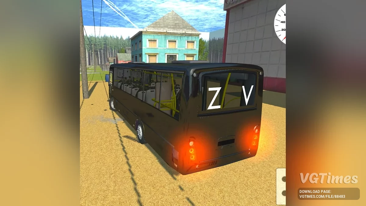 Simple Car Crash Physics Sim — PAZ-Vektor военный