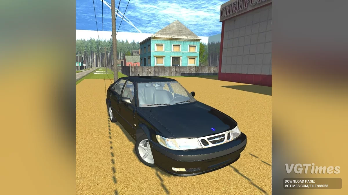 Simple Car Crash Physics Sim — Saab 9-3