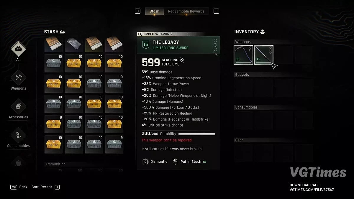 Dying Light: The Beast — Стартовое сохранение