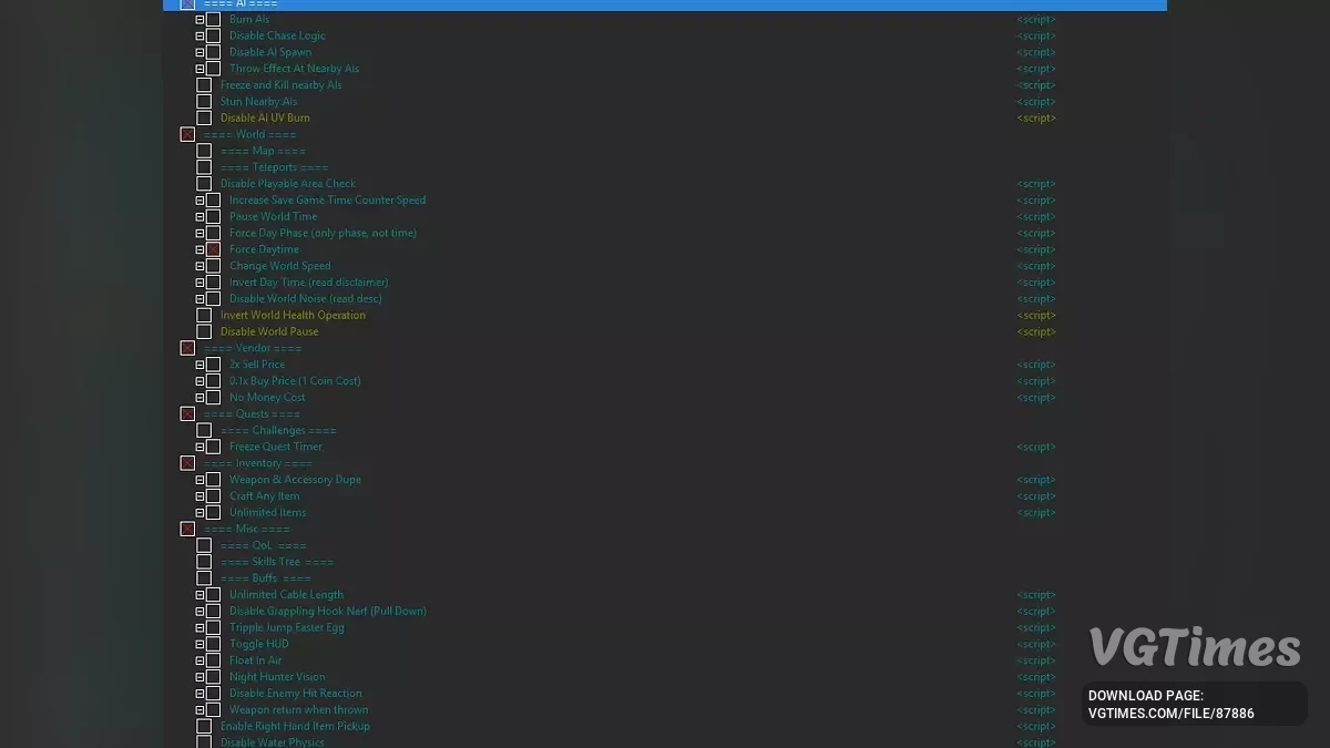 Dying Light: The Beast — Таблица для Cheat Engine [1.0.4]