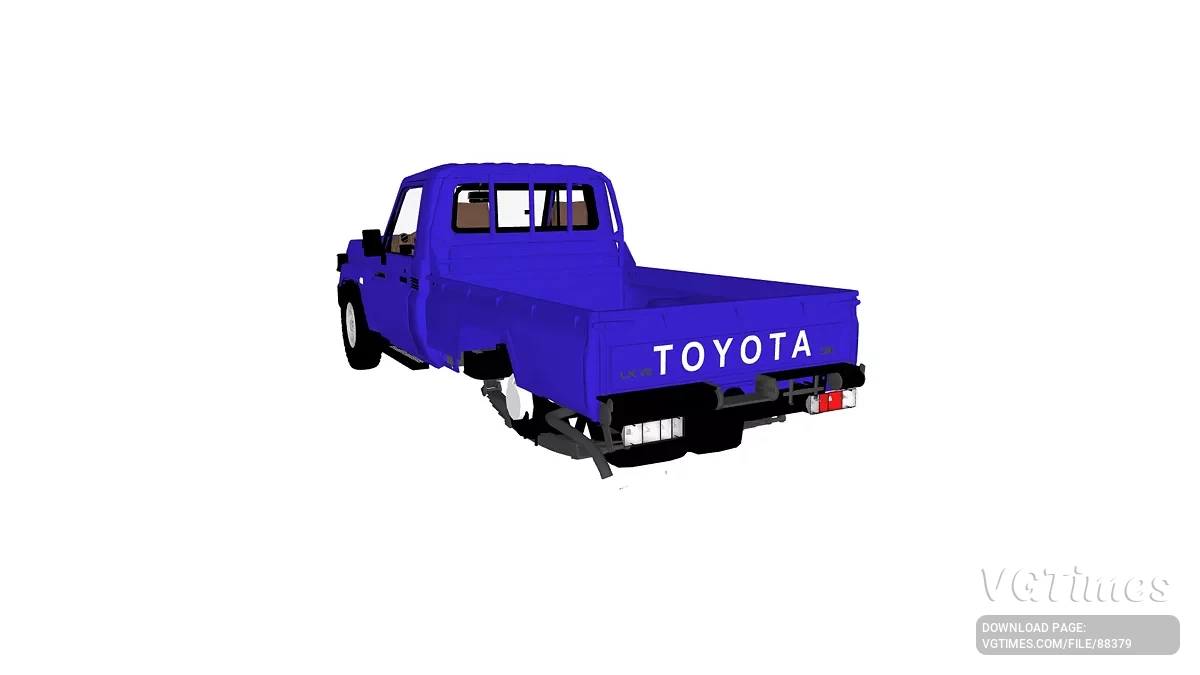 Simple Car Crash Physics Sim — Toyota Land Cruiser pick up 2024