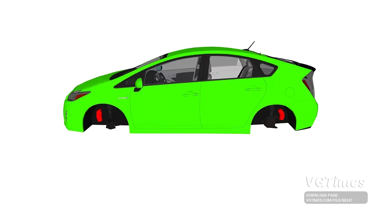 Simple Car Crash Physics Sim — Toyota Prius 2011