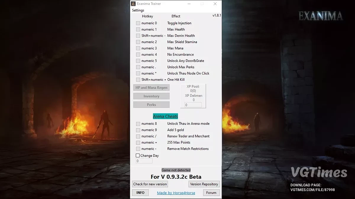 Exanima — Трейнер (+19) [v0.9.3.2c Beta]