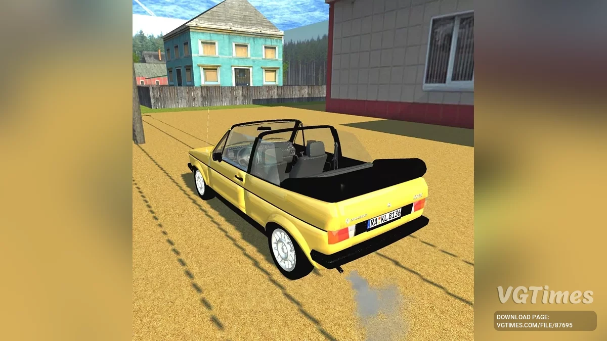Simple Car Crash Physics Sim — Volkswagen Golf 1 Cabrio